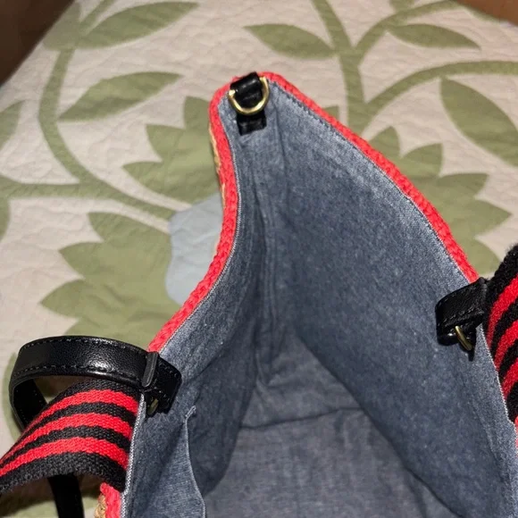 Clare V Pas Mal Raffia Bateau Tote Like New - Picture 5 of 6